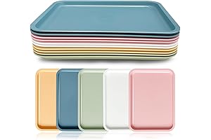 10 Pack Plastic Cafeteria Trays - Your Food Serving Companion