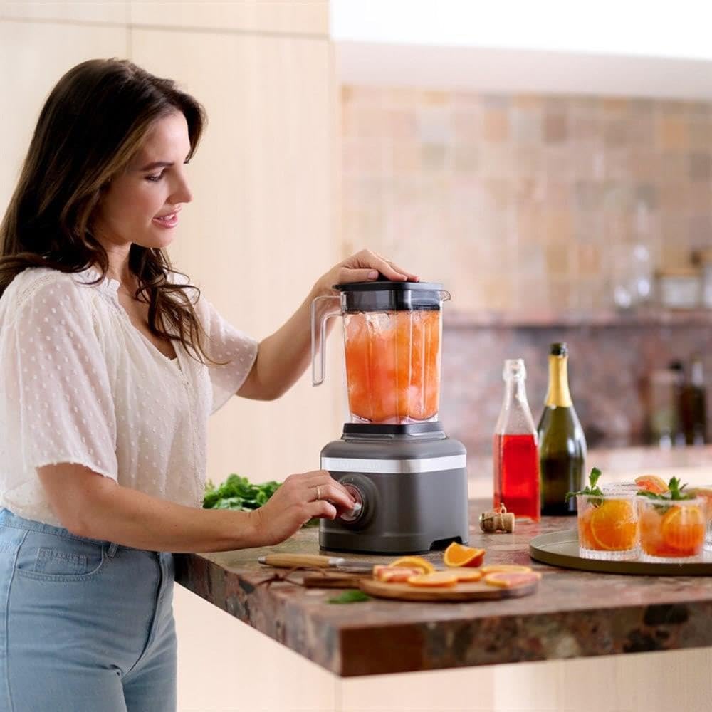 Kitchenaid Standmixer - Artisan - K150 - Ideal zum Pürieren von gefrorenen Früchten für gesunde Smoothies - 1,4 L Krug aus BPA-freiem Kunststoff - Dunkelgrau