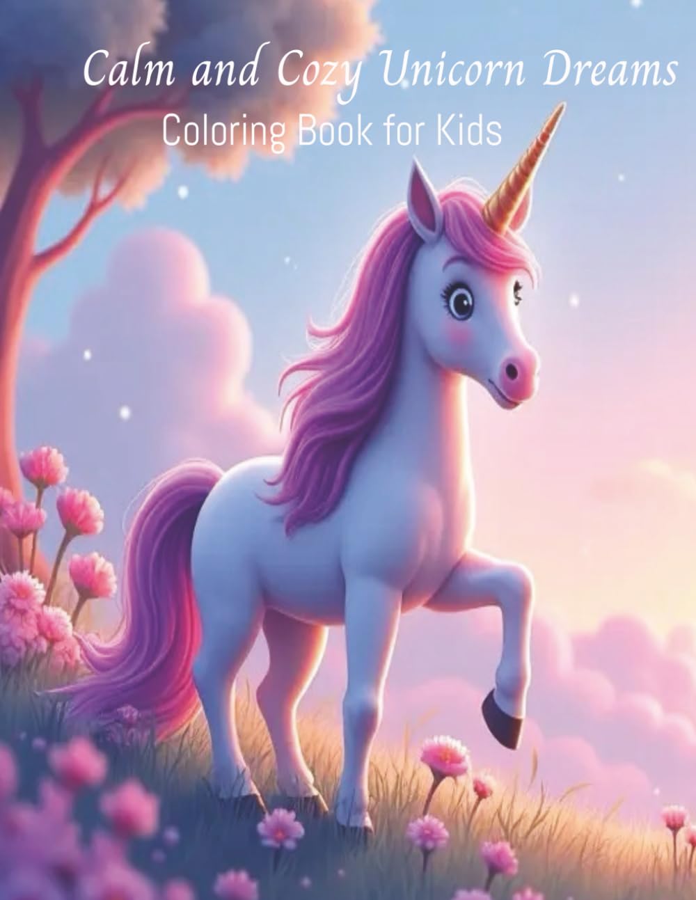 Calm and Cozy Unicorn Dreams: Coloring Book for Kids
