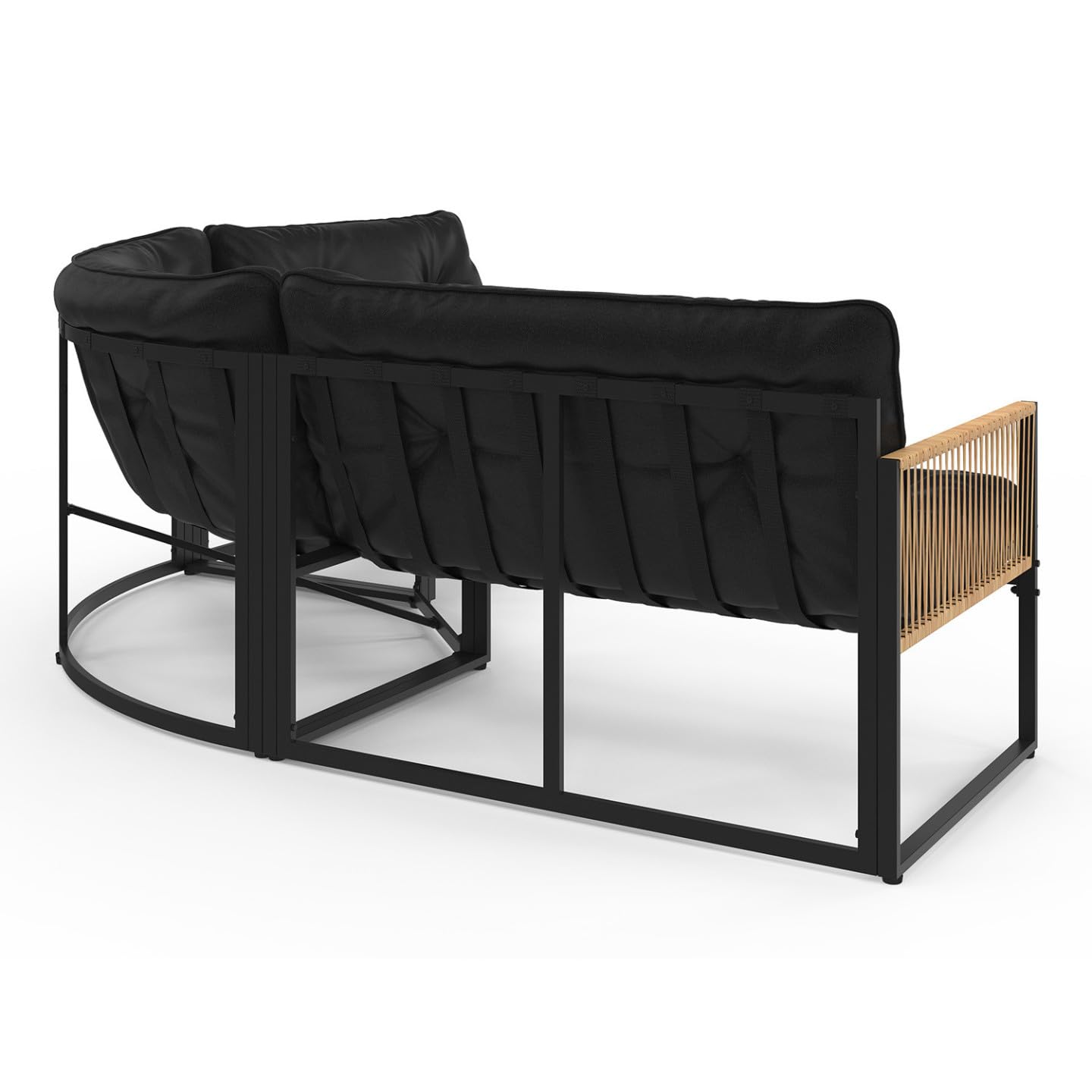IDMarket - Salon de Jardin Bas Rio 6 Places Salon d'angle