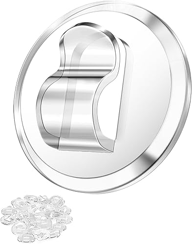 100 mini clips de luz transparentes ganchos pequeños con tiras adhesivas para luces de cadena de interiores Gancho de pared de plástico libre de