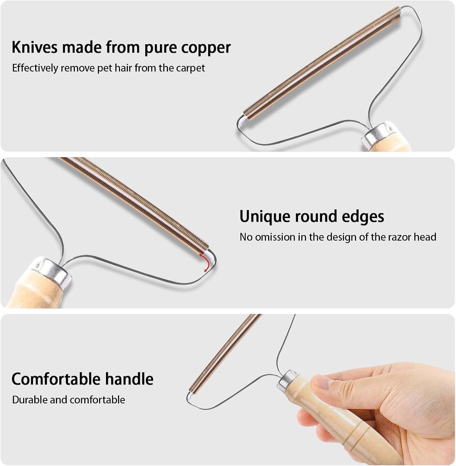 Pet Hair Remover, Portable Dog Cat Hair Remover, Lint Remover, Reusable Pet Hair Removal Tool, Lint Shaver Cleaner Pro - Image 2