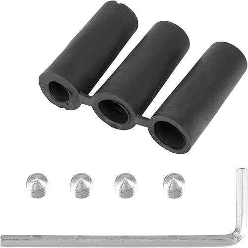 Miniatura 7 de X AUTOHAUX 1 juego de 5 velocidades universal de coche ajustable pomo de palanca de cambios de aleación de aluminio tono plateado para la mayoría de