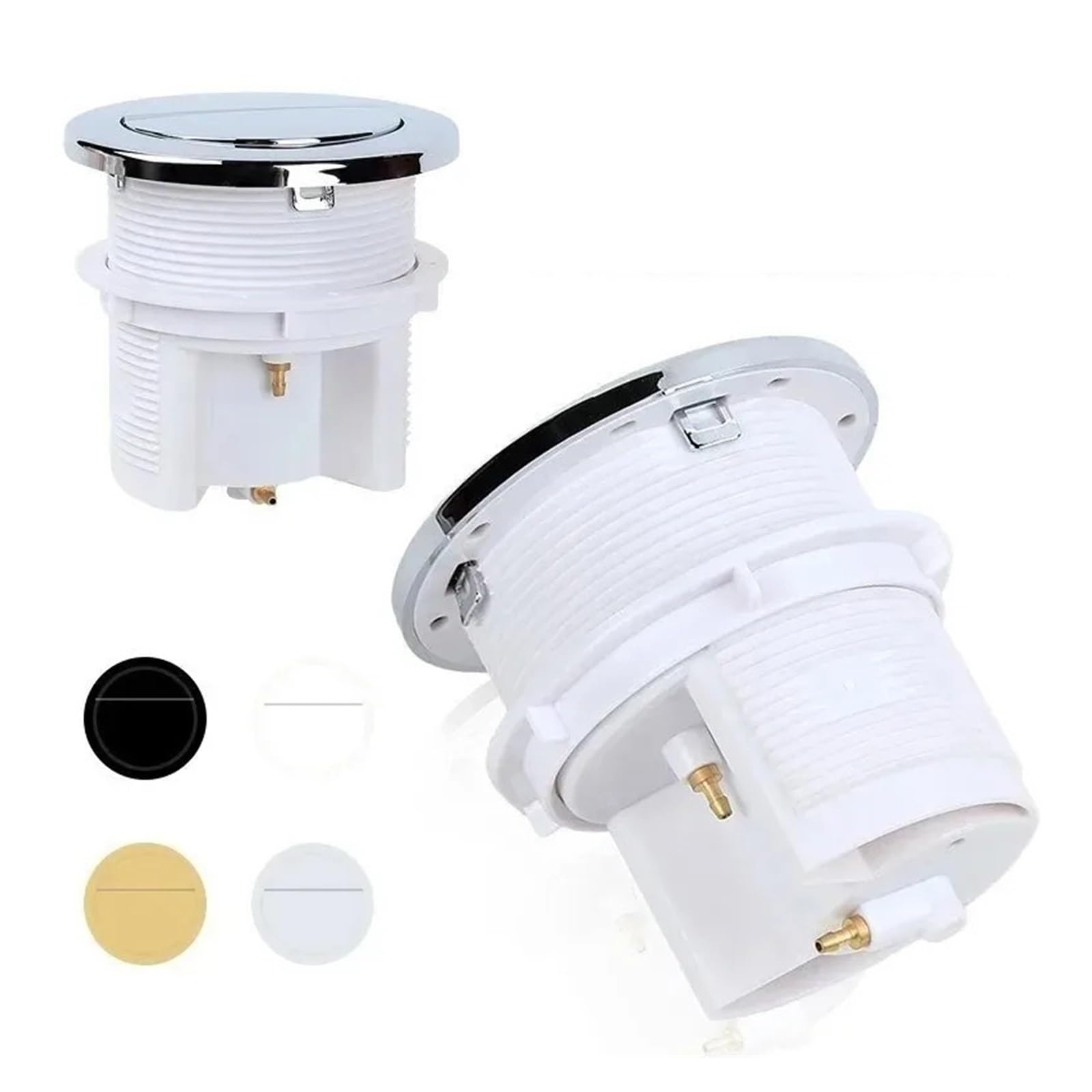 Compatible For Geberit, Pulsador De Descarga Neumático Doble Blanco