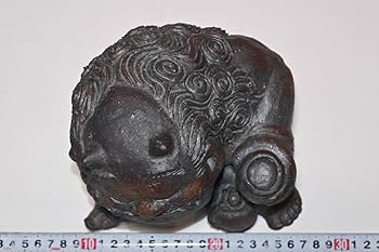 安田瓦 村秀鬼瓦 鬼置物 鬼もひるね Amazon.co.jp: 【村秀鬼瓦工房】鬼もひるね徳利とぐい呑鬼の置物