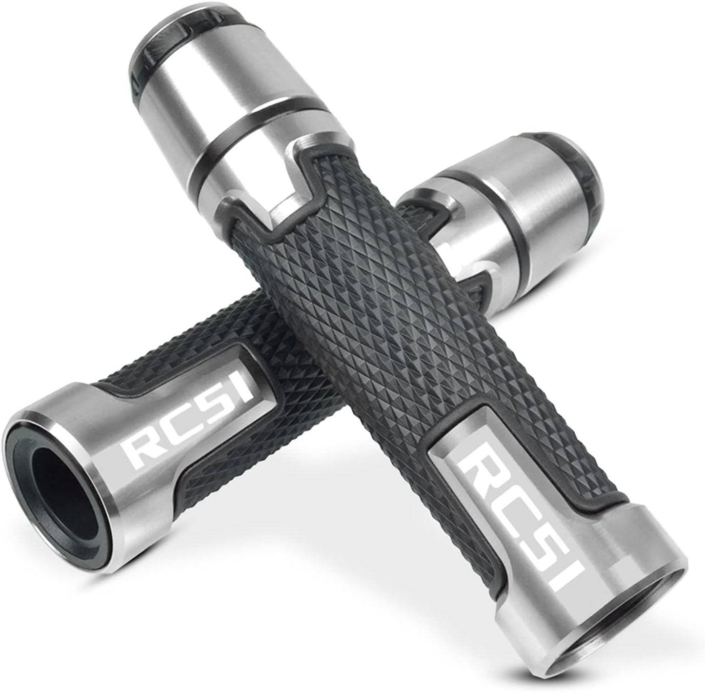 Motorcycle Knobs Anti-Skid Scooter Handle Ends Grips Bar Hand Handlebar 7/8'' 22mm with Logo for Honda RC51 / RVT1000 SP-1/SP-2 RC 51 RVT 1000 2000-2006 Handle Bar (Color : Red)