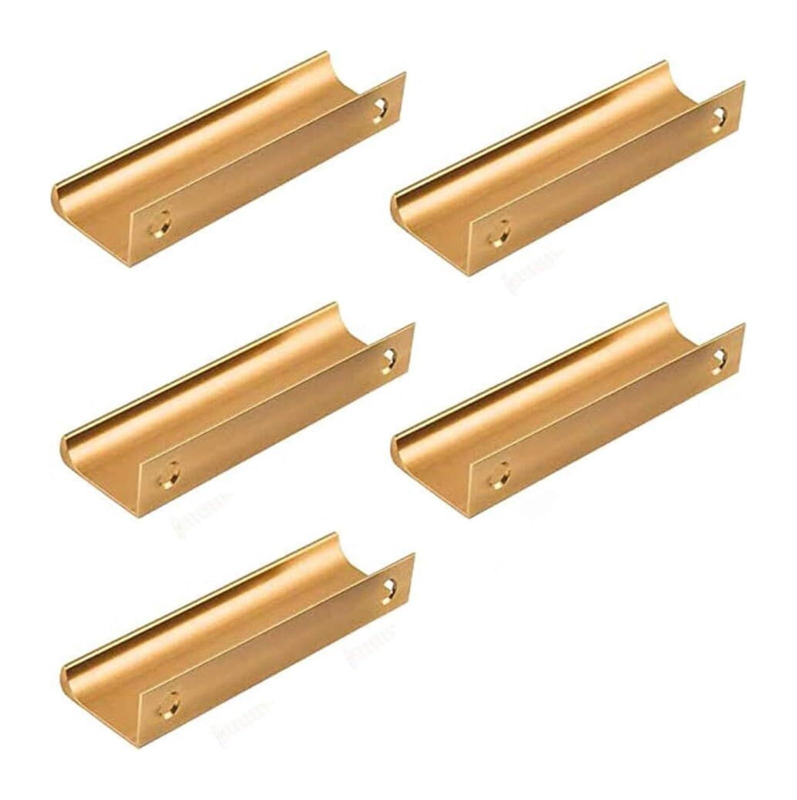 Lqzaxsrdr 5Pcs Concealed Drawer Handles, Gold Black Concealed Cabinet Handles Drawer Pulls 64-160Mm(,64Mm)