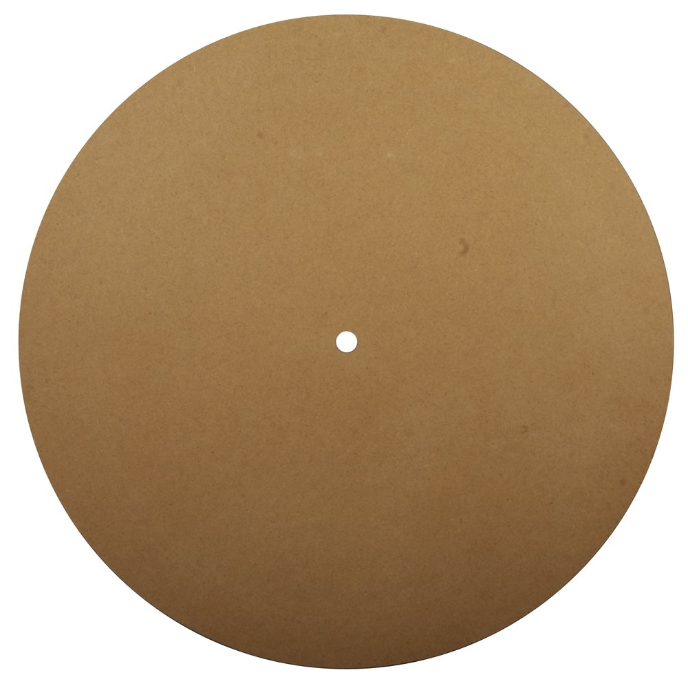 Rayher Round DIY Clock Face to Decorate, MDF Board for DIY Clock with a Diameter of 30cm, brown, 62423000