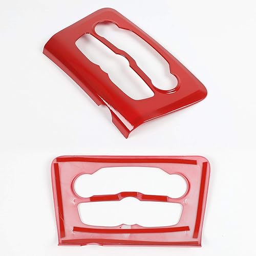 Vista 21 de Voodonala Para cargador de radio AC CD interruptor panel de ajuste para Dodge Charger 2015-2019, ABS rosa 1 unidad Rosa/Rebel Fun.