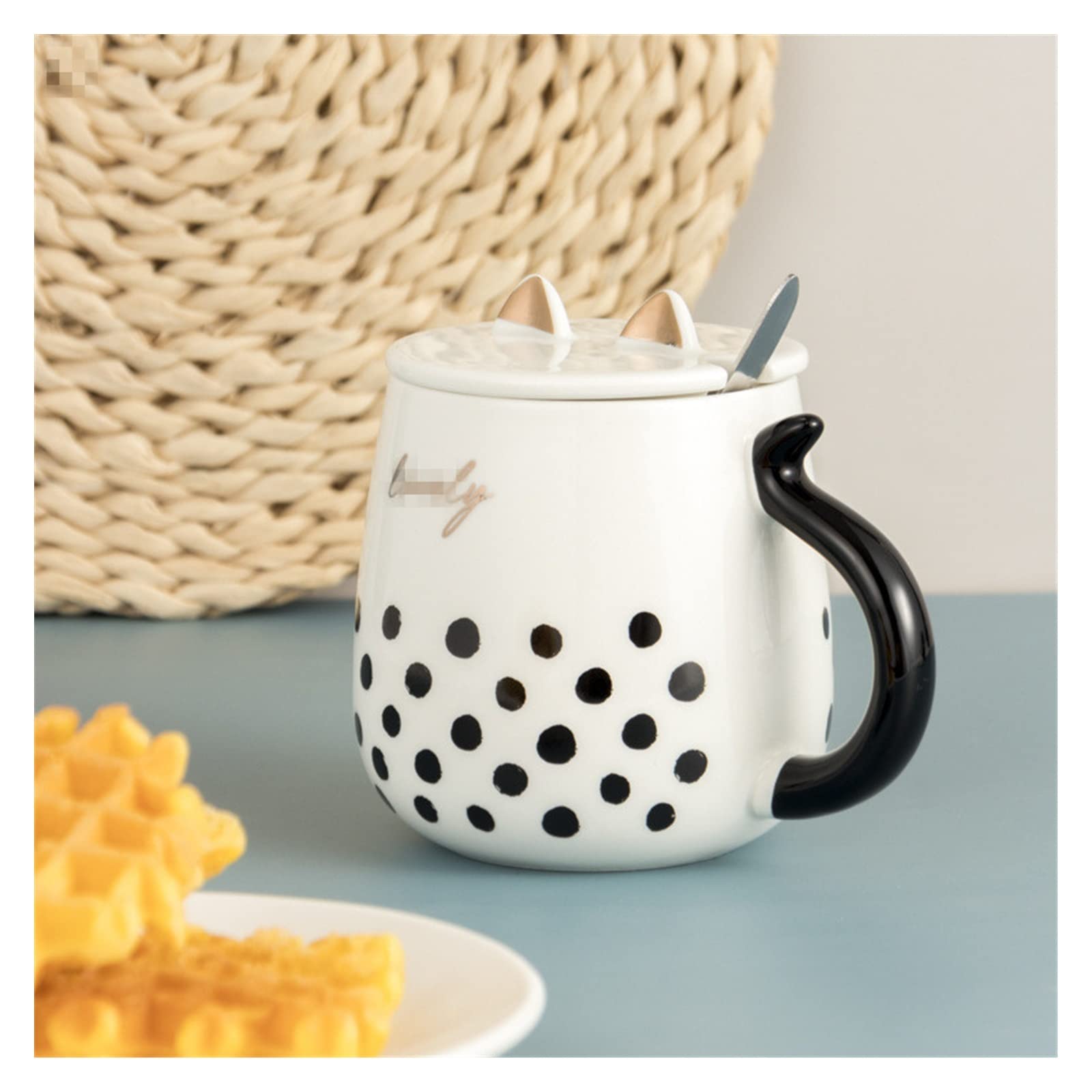 Tasse en céramique blanche haut de gamme pour thé lait petit déjeuner maison