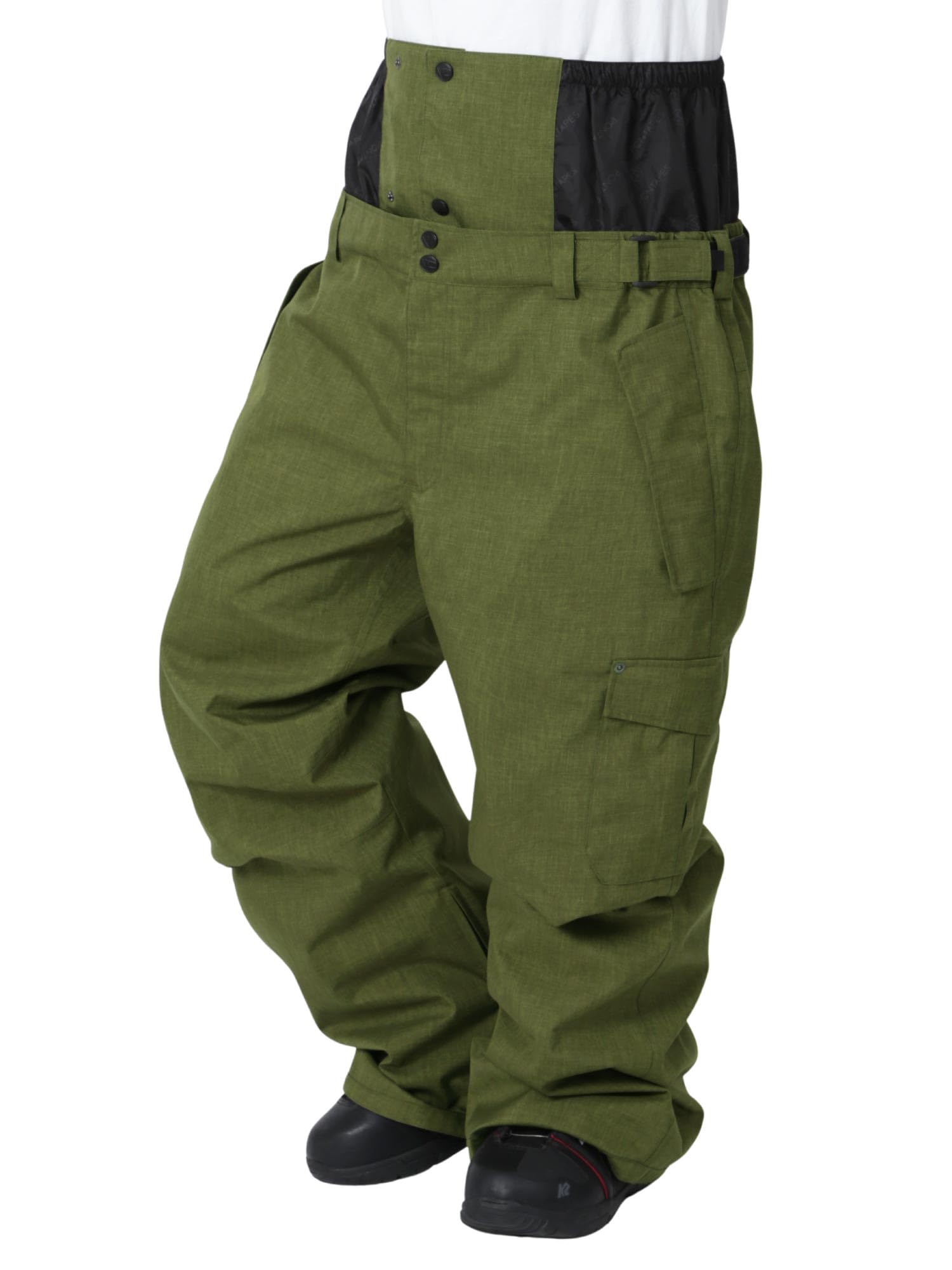 S*僧様 スノーボードワイドパンツ オリーブ XL S*僧様 スノーボードワイドパンツ オリーブ XL ネームレスエイジ