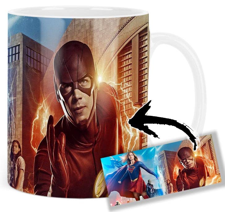 Supergirl And Flash Melissa Taza Blanca Benoist Grant Ceramica White Mug Gustin