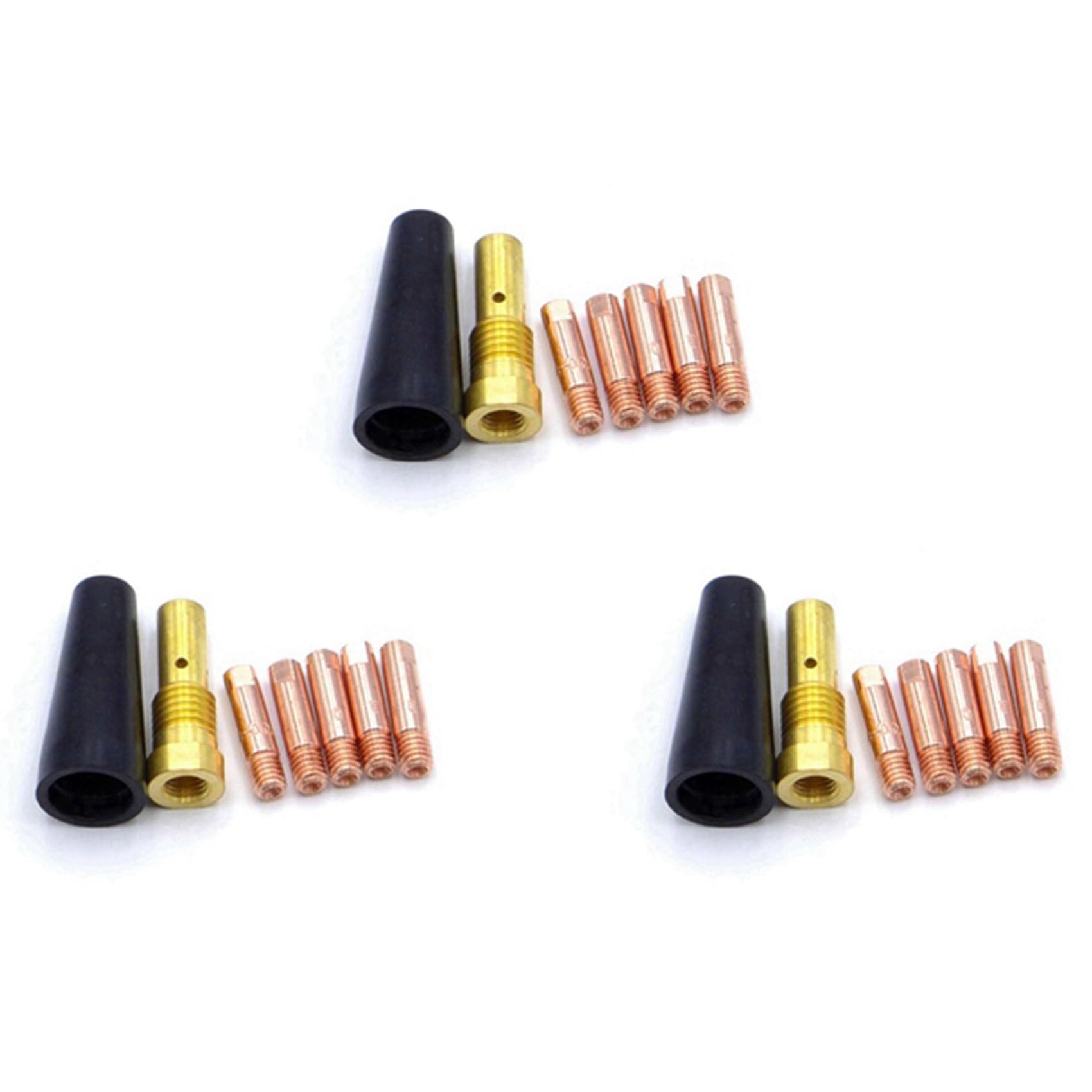 Jnchdghwa Photo Color 21Pcs/Set Gasless Nozzle Tips For Fc90 Flux-Cored Wire Feed 0.8Mm Fc90 Mig Welder Welding Tools