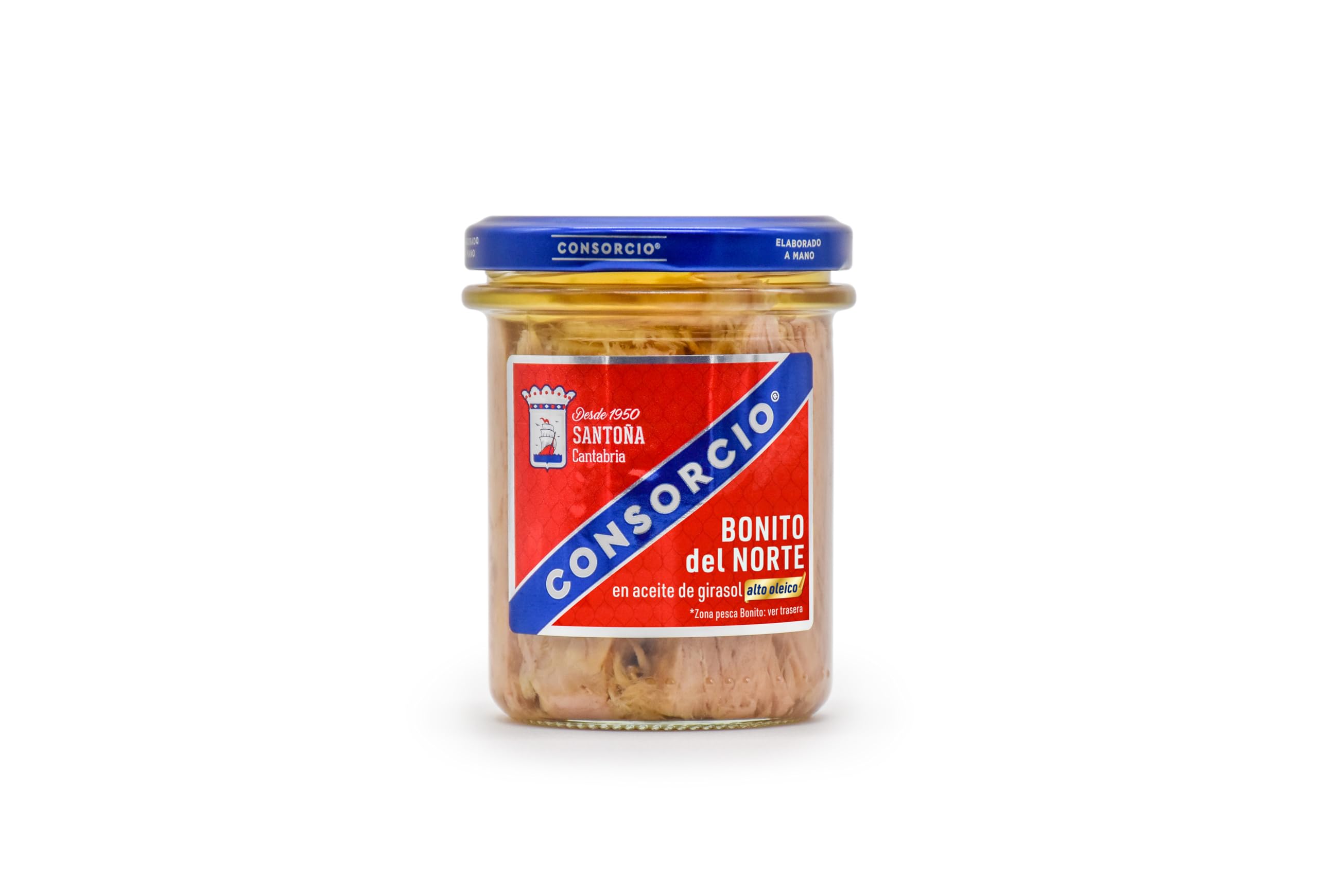 12 Tarros de Bonito del Norte en Aceite de Alto Oleico (190g-130g)