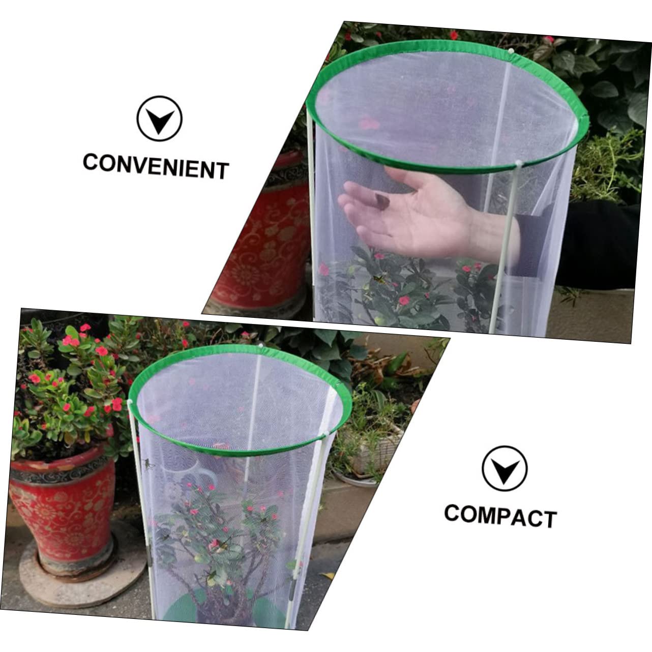 Leichter Insektenkäfig aus Polyester mit Sichtbarem Käfig Design als Schmetterlingszuchtkäfig und Beobachtungskäfig für Schmetterlinge und Insekten