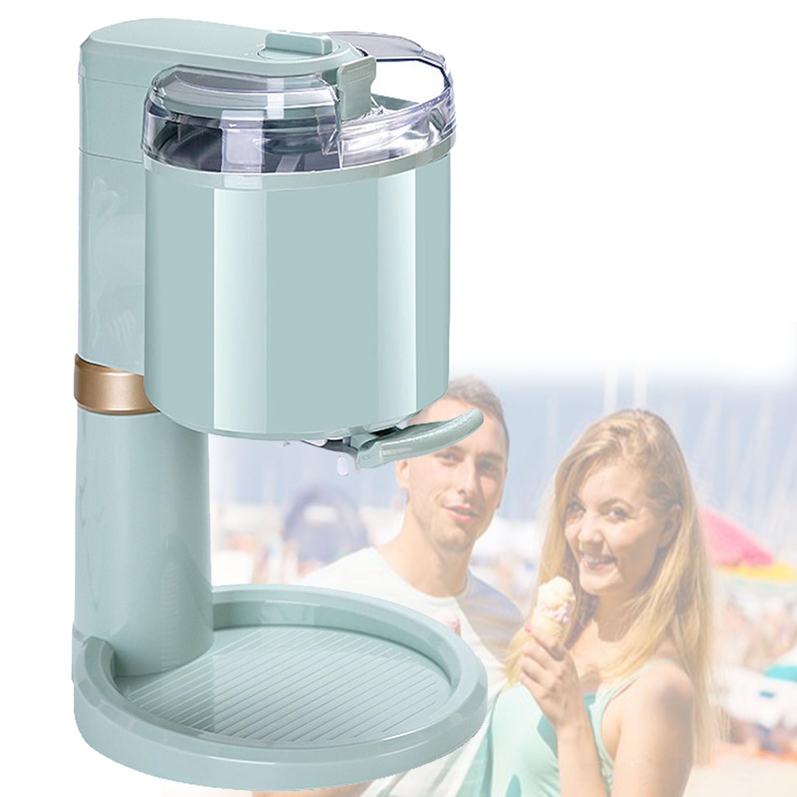 Heladera Soft Serve, Heladera DoméStica Compacta, con Congelador Incorporado, para Gelato, Mix-Ins, Batidos, Sorbetes