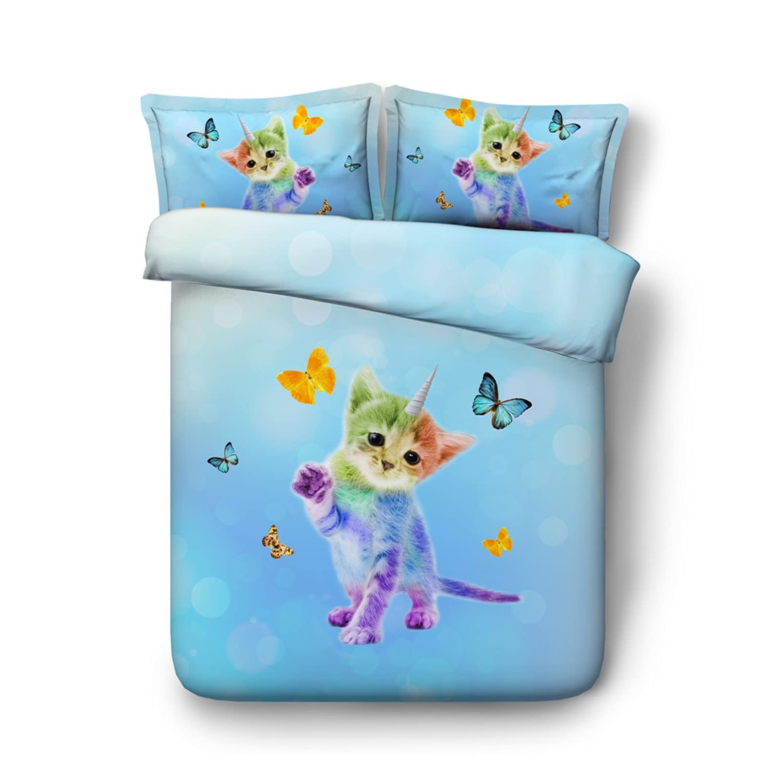 Parure de lit licorne 3D pour une chambre d'enfant féerique et magique