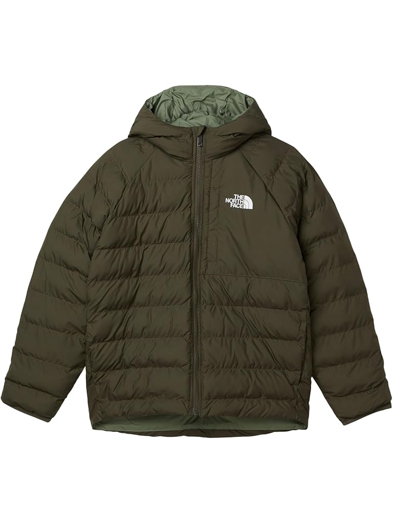 Brown The North Face Reversible Perrito Hooded Jacket (Little Kid/Big Kid)