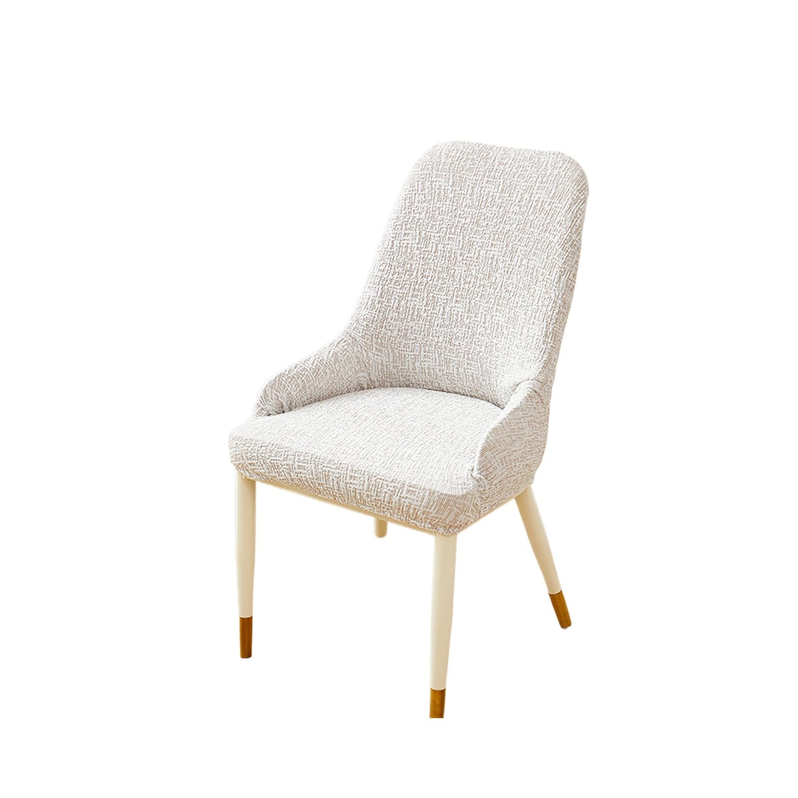 Housse de chaise incurvée lavable et amovible pour une protection salon et cuisine