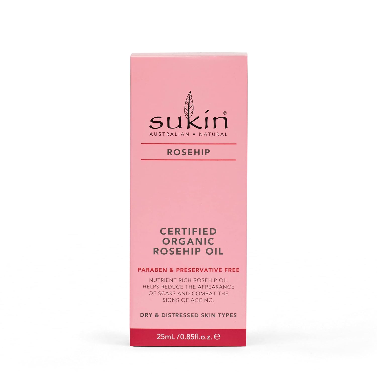 Sukin Certified Organic Rosehip Oil, 0.85 fl oz