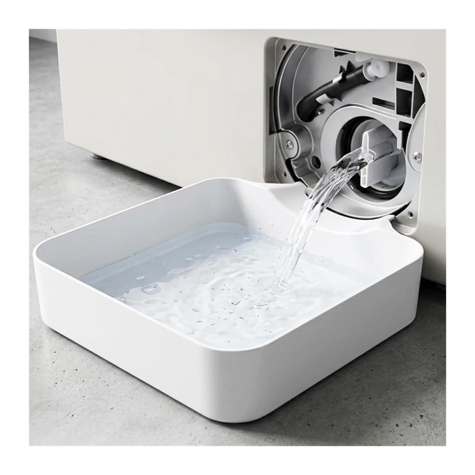 Vassoio raccogligocce for lavatrice, vassoio di raccolta dell'acqua for la pulizia del filtro lanugine | Il vassoio portatile trattiene l'acqua durante la pulizia del filtro anti-pelucchi e previene le fuoriuscite sul pavimento
