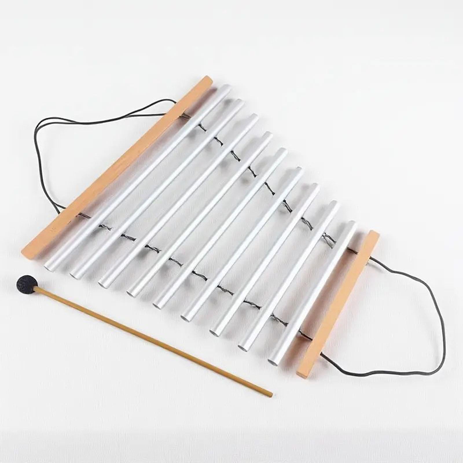 Campanas tubulares flujo, instrumento baño sonido 9 notas, instrumento musical con para estudio, oficina, relajación y espíritu.