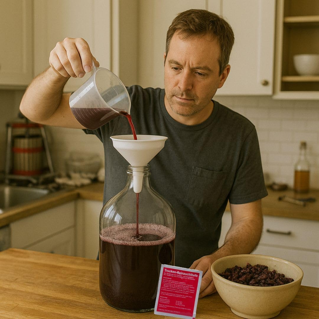 AlcoFermBrew 5 x Lievito per Vini Bianchi e Frizzanti 20g - Lievito di Vino in Polvere