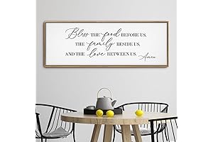 GraceView Bless the Food Before Us Canvas Wall Art