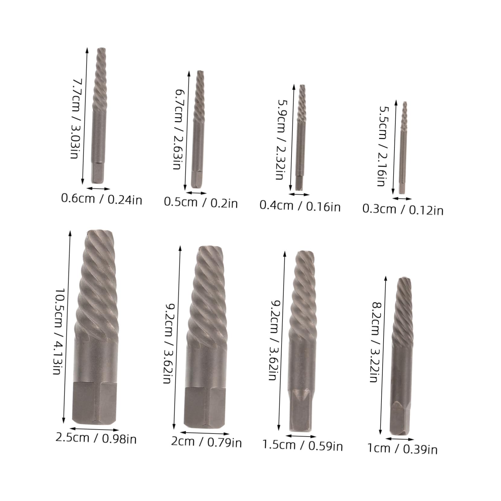 SEWACC Water Screw Tool Set Stripped Screw Extractors Bolt Remover Hand Tool for Home Diy