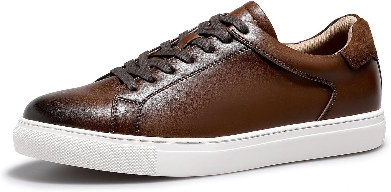 Men's Classic Sneakers - Breathable Leather Comfort