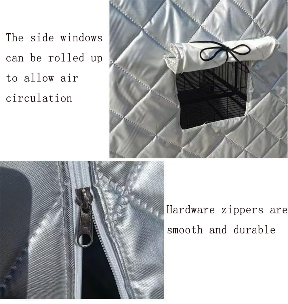 Funda Cálida Para Jaula Mascotas, Protector De Nido Grueso Para Mascotas, Cálido Y Frío Para Invierno, Manta Cálida a Prueba De Viento Para Jaula, Para Calidez Mascotas Al Aire Libre - Varios Tamaños