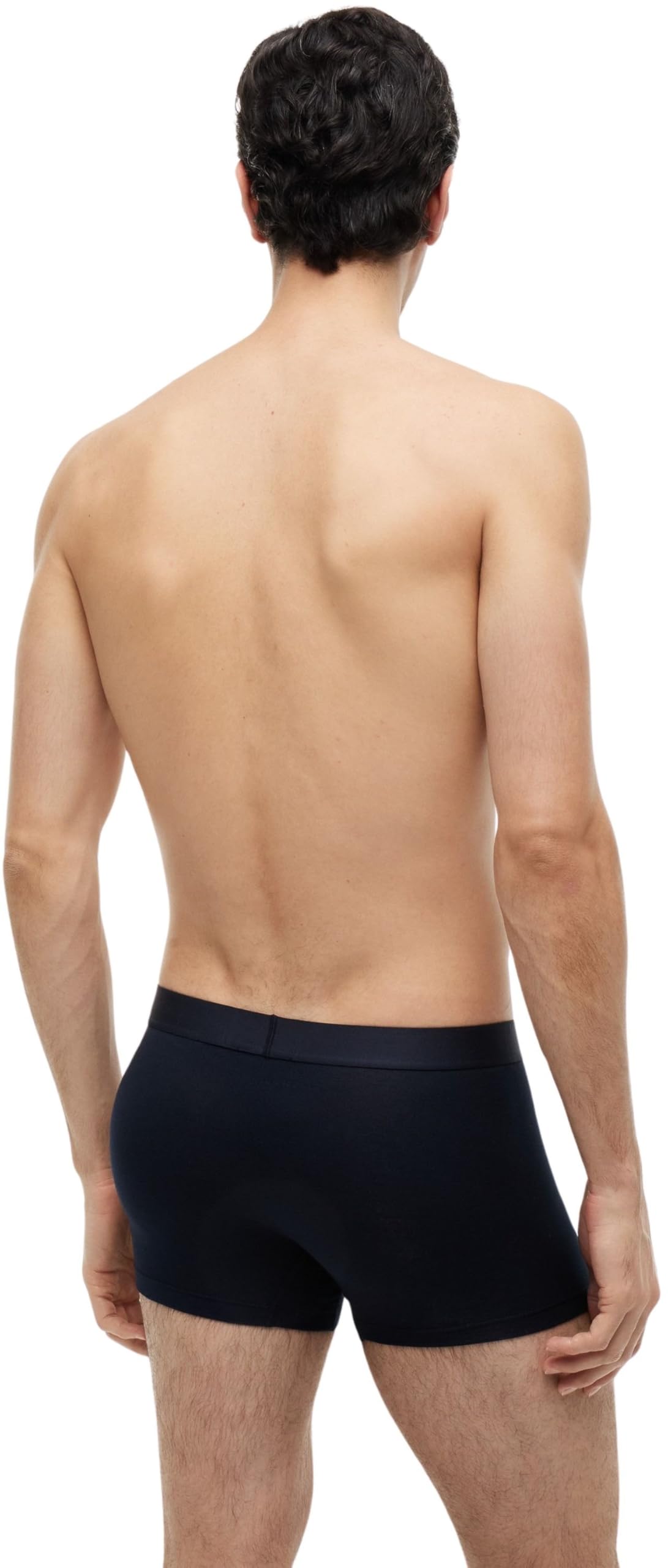 Tommy Hilfiger Herren 3er Pack Boxershorts Trunks mit Logobund, Mehrfarbig (des Sky/Grey Htr/des Sky), S – Ansicht 2