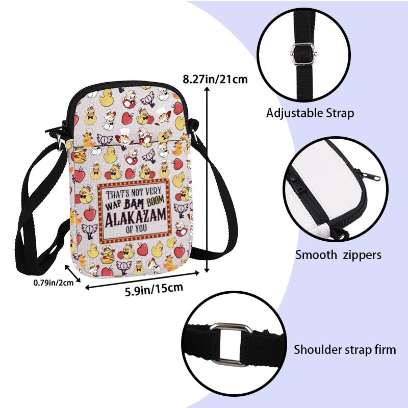 ZJXHPO Hotel Inspired Cross Body Bag-Messenger - Morningstar Carry On Anime Duck Shoulder Bag (Alakazam CB)2