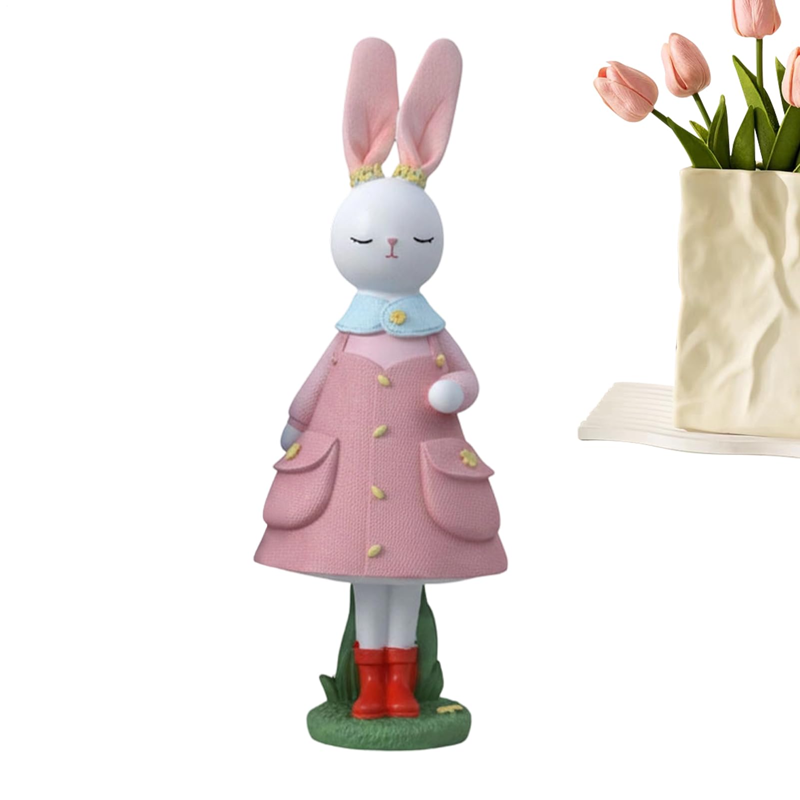 Figurine de lapin en jupe pour décoration d'intérieur chic
