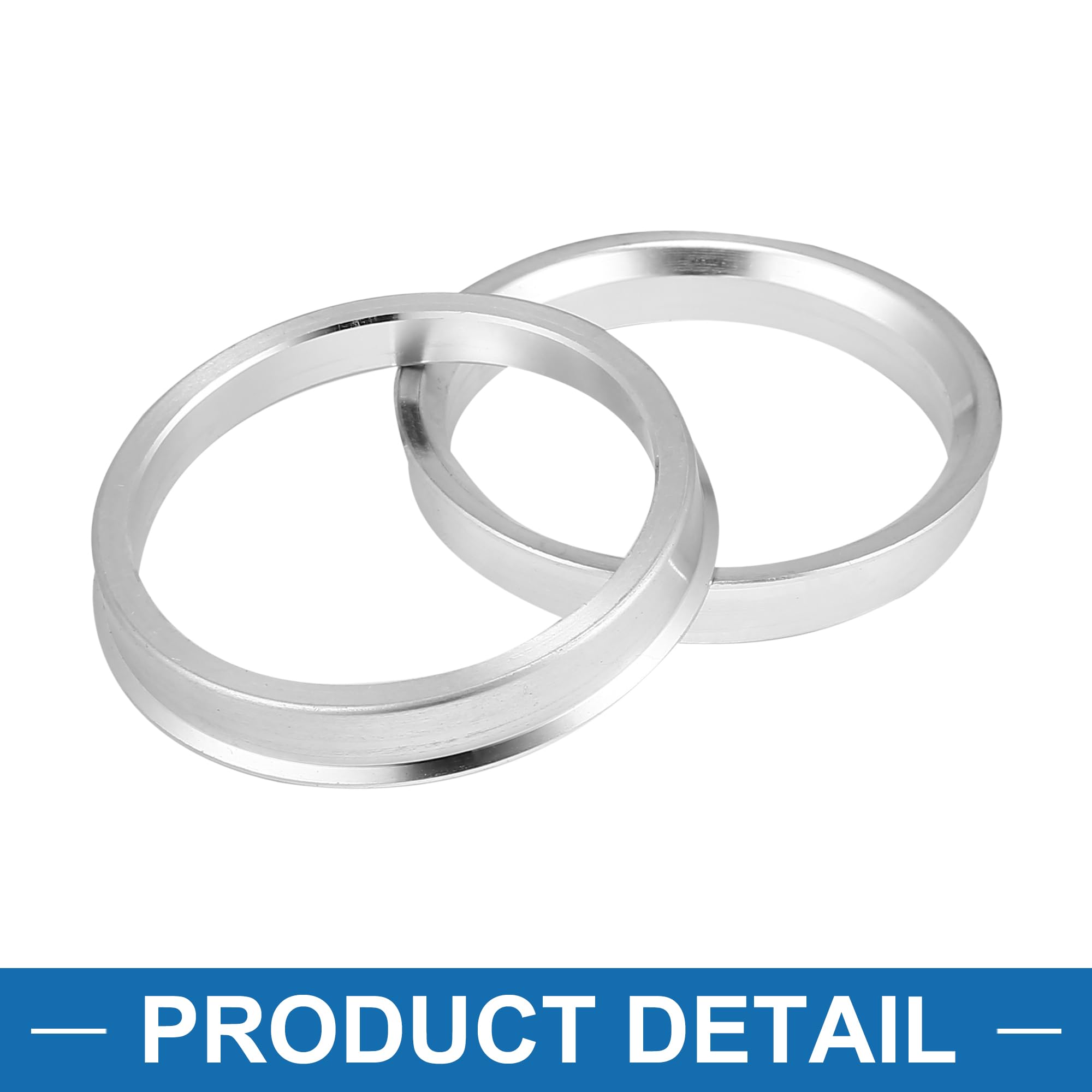 A ABSOPRO Anelli Centratori per Cerchi Auto Mozzo Centrale 4pz OD 66.1mm a ID 57.1mm in Lega di Alluminio (Confezione da 4)