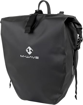 M-Wave Downtown Single Flex Pannier Rack Bag Waterproof | bike-panniers-and-rack-trunks