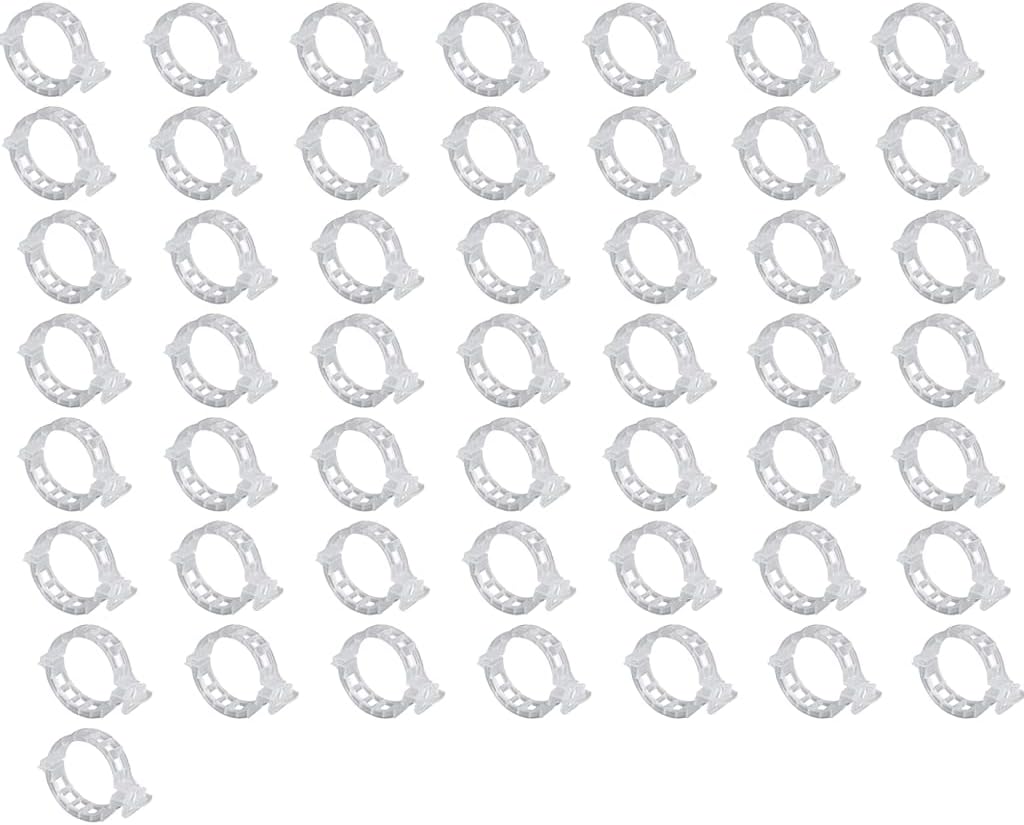 TrustBasket Plant Support Garden Clips - Set of 50 | Trellis Clips | Tomato Clips for String Trellis | Plant Clips to Support Cucumber, Peppers, Melons