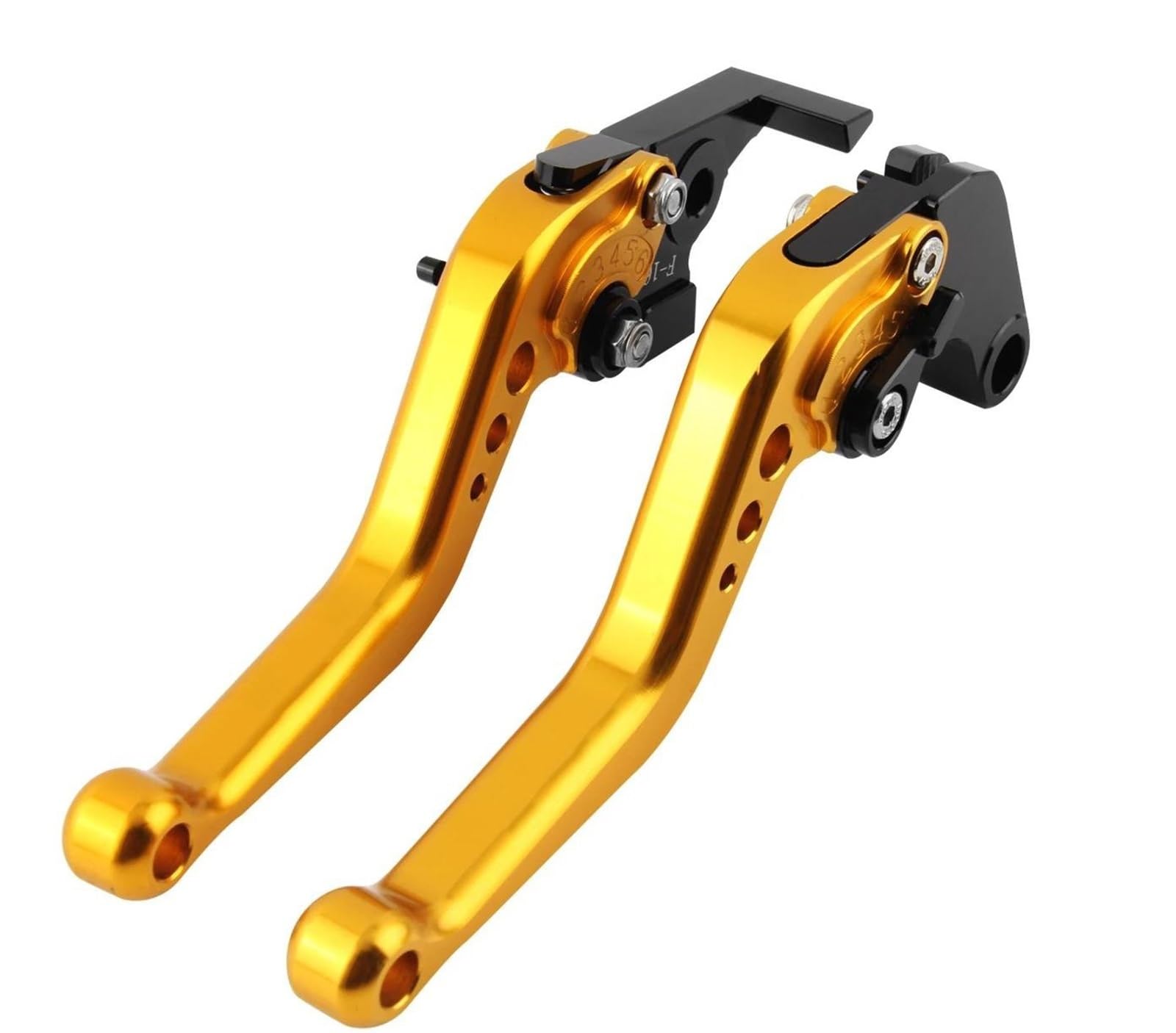 Kit Levier Embrayage Levier Frein Moto Pour Forza 250 300 350 750 Pour NSS 2021 2022 Poignées De Levier D'embrayage Frein Courtes Moto(Gold)