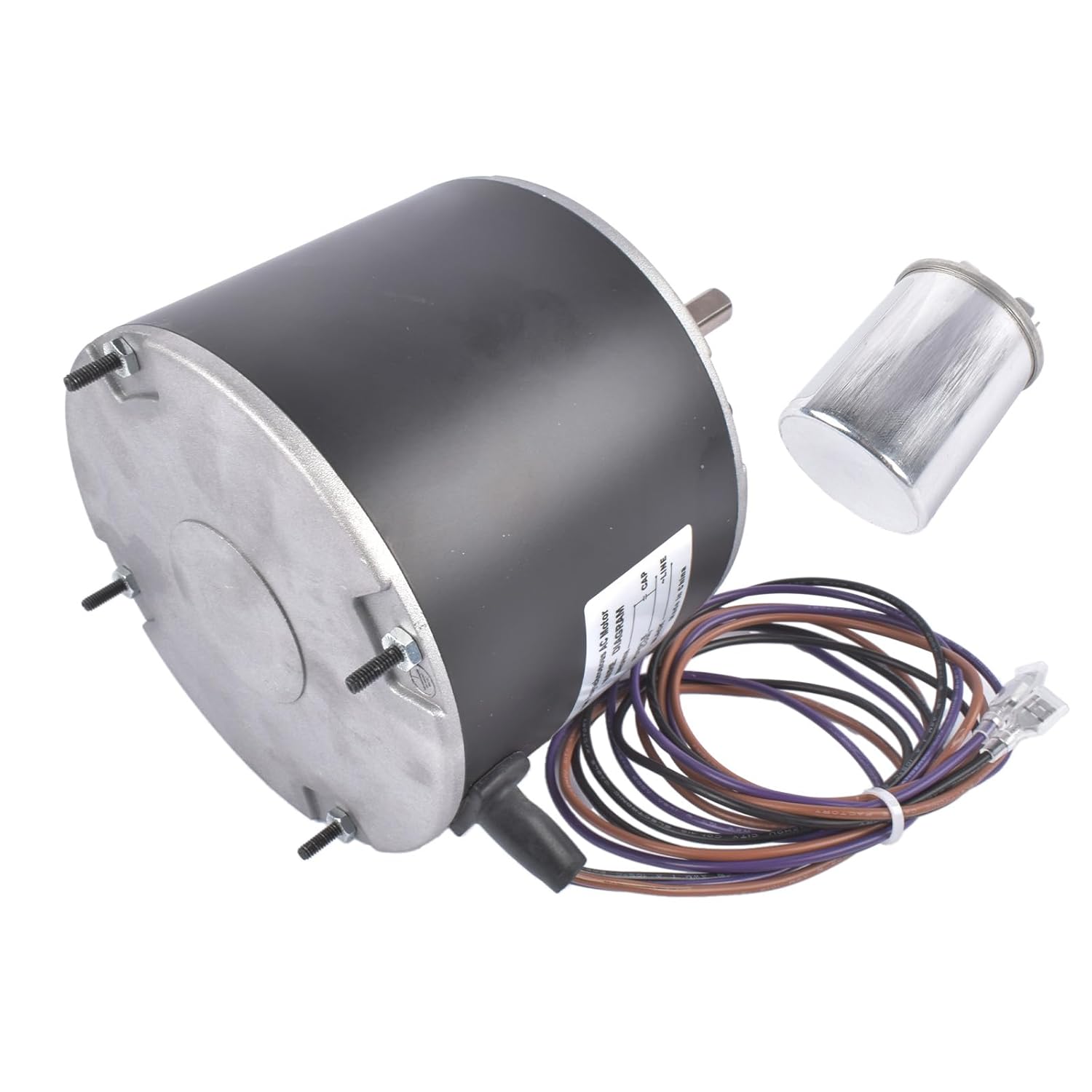 12Y65 Condenser Fan Motor 208/230 Volt 1 PH 60HZ 1/4 HP 825 RPM Replacement for AC Unit Models 100483-43 100483-34