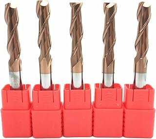 Surface Milling Cutter 10mm 2 Flutes HRC55 Cemented Carbide End Mills Milling Cutters Alloy Coated Tungsten Steel End Mills Cutting Tools CNC Machining End Mills
