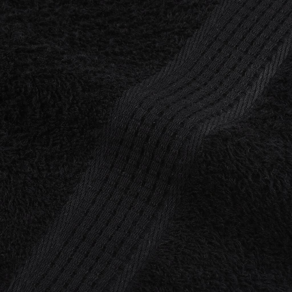 FROGN - Juego de 2 toallas de baño negras de 100 x 150 cm, 360 g/m², accesorios de baño altamente absorbentes