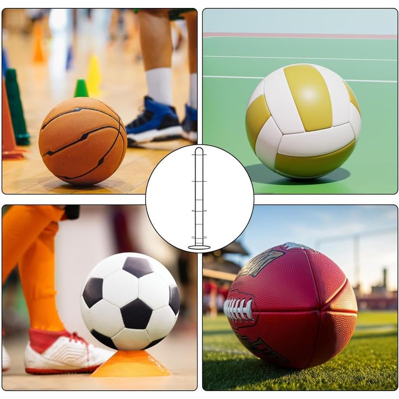 Scaffale verticale per palline da palestra, soluzione salvaspazio per centri fitness e uso domestico, design efficiente ed elegante