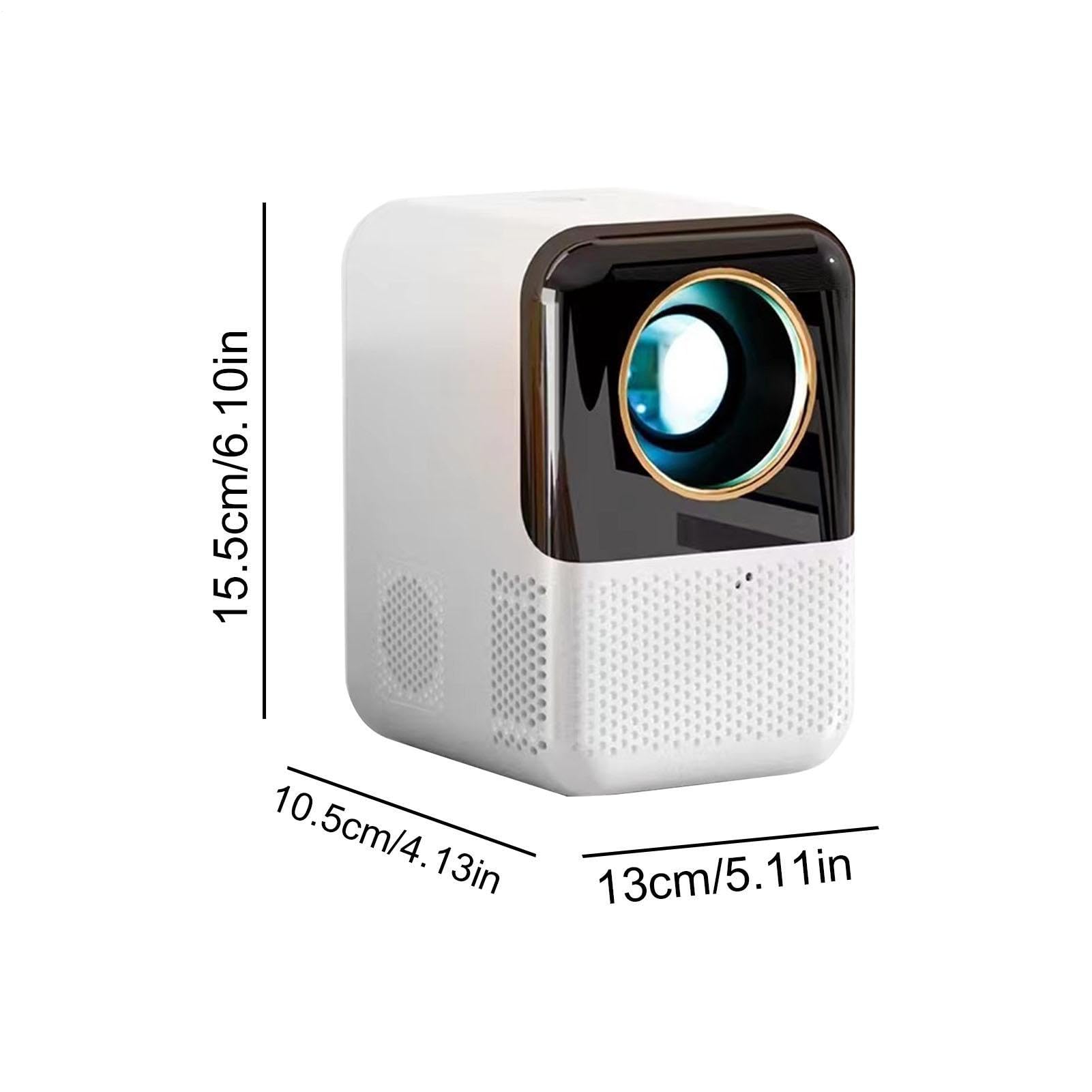 Mini proiettore portatile intelligente – Proiettore wireless ad alta | definizione con telecomando per uso in casa, giardino ed esterno | per film, streaming, feste, cinema in cortile, t