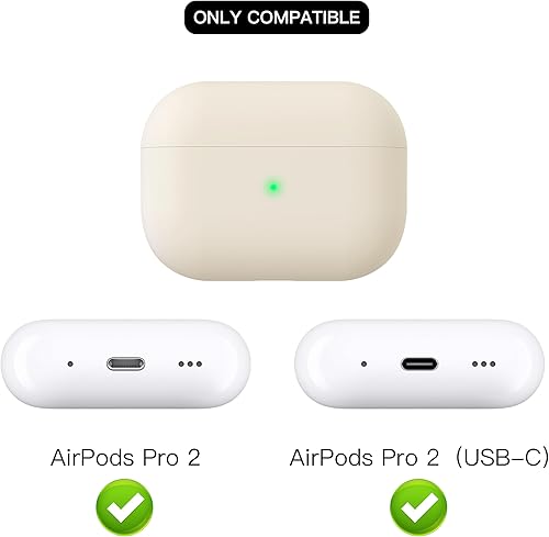 Miniatura 8 de Funda de silicona líquida para AirPods Pro 2, funda protectora híbrida de triple capa, a prueba de golpes, compatible con AirPods Pro de 2