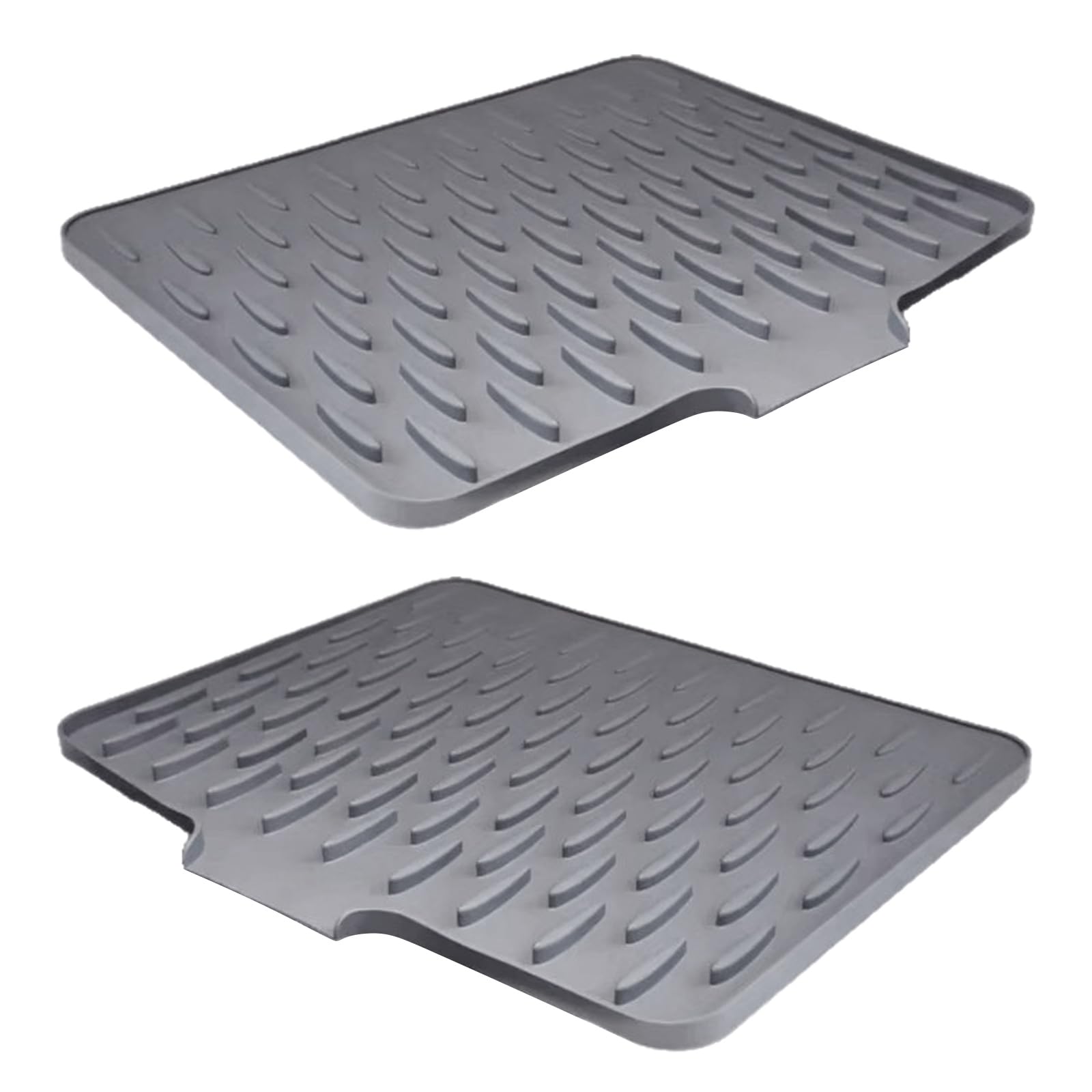 Maxtonser Multifunctional Silicone Sloped Drying Mat Heatproof Nonslip Pad Kitchen Sink Drying Mat for Kitchen Countertops Dishes