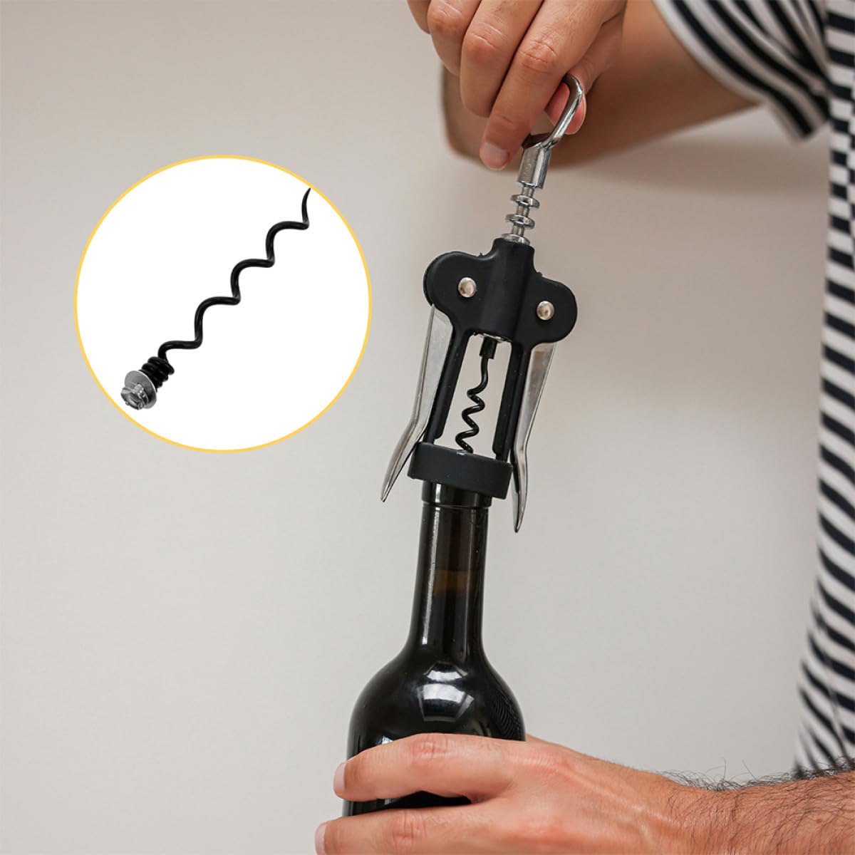 MAGICLULU Metall Korkenzieherspirale als Ersatz für Flaschenöffner mit 6stücke Reparaturspiralen Feine Verarbeitung und Kompakt als Wein Stopfen Zubehör