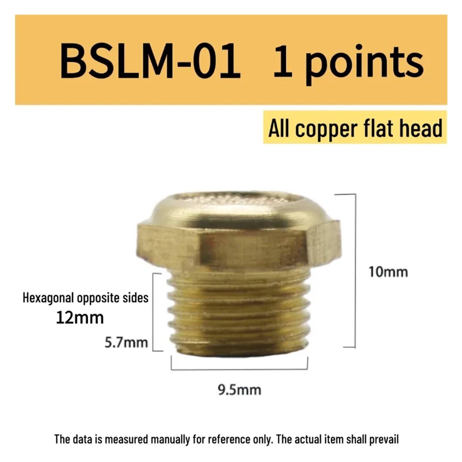 JJKKOZVQF BSLM-M5 BSLM-01 BSLM-02 BSLM-03 BSLM-04 BSLM-06 BSLM-1 inches Half copper, full copper Flat-head muffler,(1)