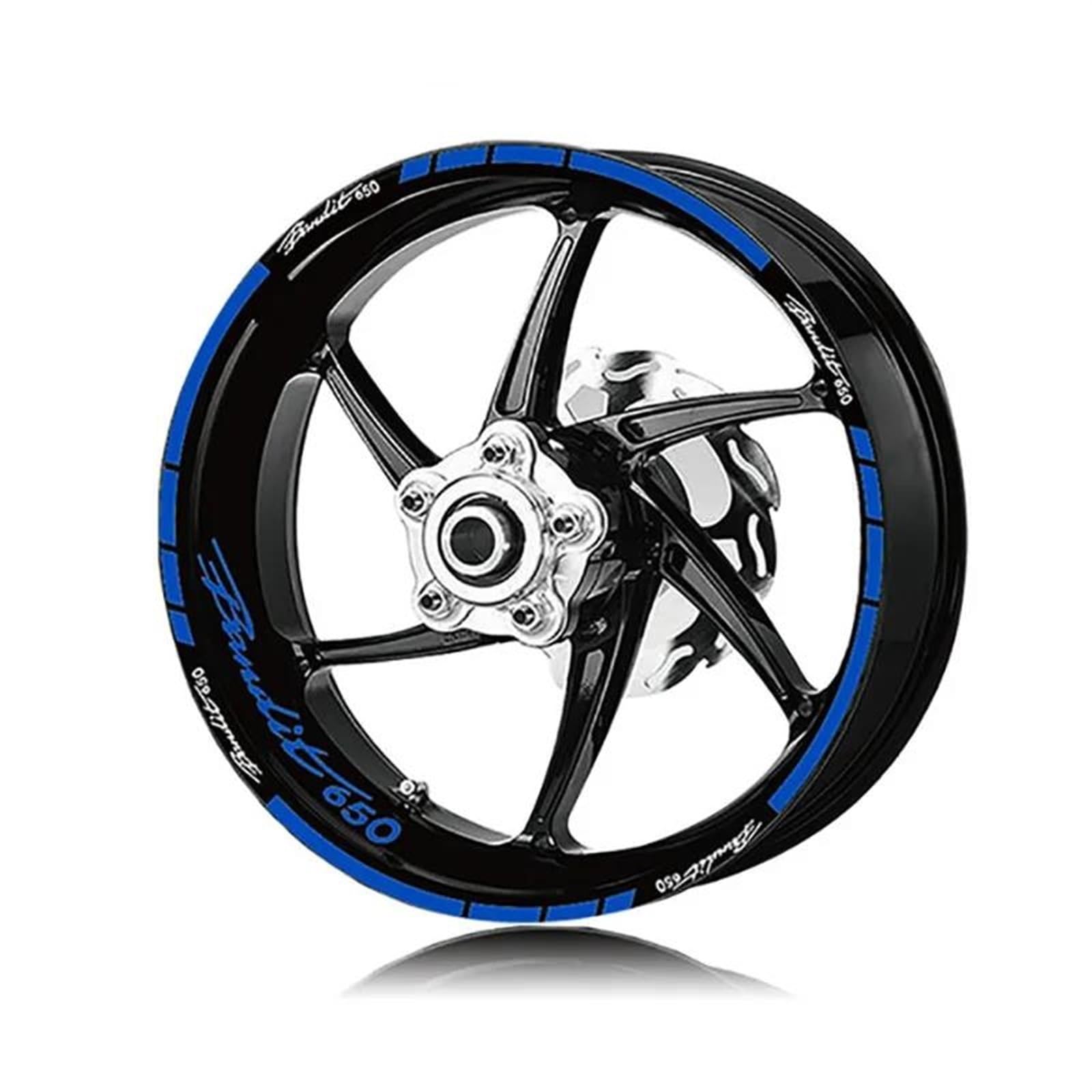 Motorcycle Wheel Stickers Night Reflective Decorative Rim for Suzuki for Bandit 650 1250 Decorative(Color6)