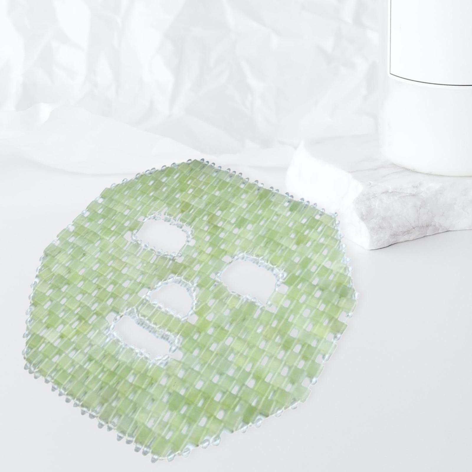 Generic Mascarilla Facial de Jade Antienvejecimiento, Mascarilla Facial de Terapia Fría para Ojos, para Los Ojos.
