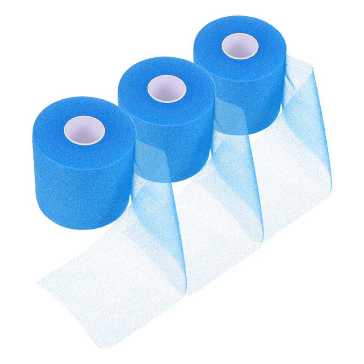 Kisangel Tragbares Athletentape Schneidbares Sporttape Sport-armbänder Atmungsaktives Sporttape Sportband Gelenkschutzbandagen Sport-vorband Fußballband Schwamm Blue